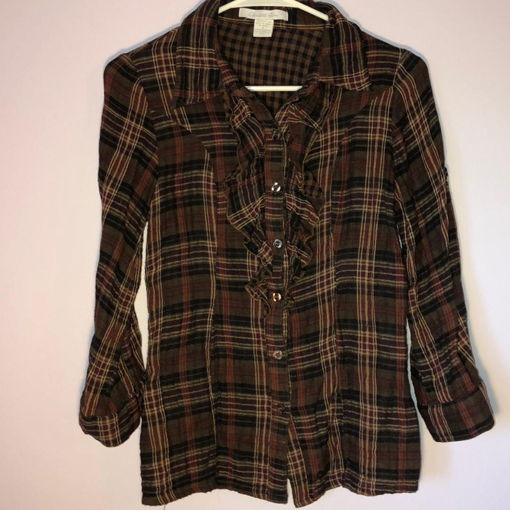 Charlotte Russe Button Down Flannel